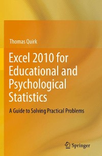 Cover Excel 2010 for Educational and Psychological Statistics