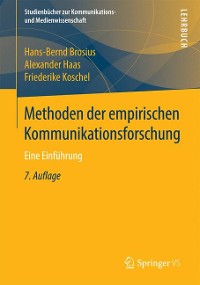 Cover Methoden der empirischen Kommunikationsforschung