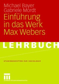 Cover Einführung in das Werk Max Webers