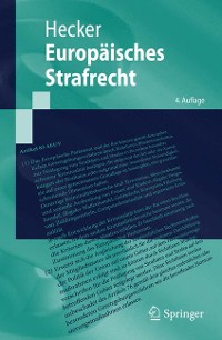 Cover Europäisches Strafrecht
