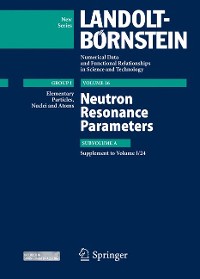 Cover Neutron Resonance Parameters