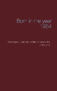Cover Born in the year 1954
