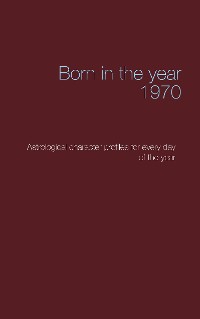 Cover Born in the year 1970