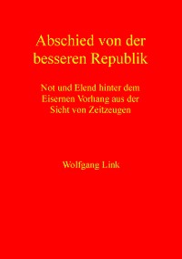 Cover Abschied von der besseren Republik