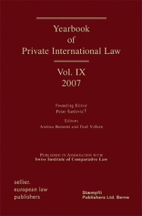 Cover Yearbook of Private International Law