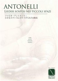 Cover 6 lieder sospesi nei piccoli spazi, for alto, violin and piano