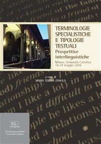 Cover Terminologie specialistiche e tipologie testuali