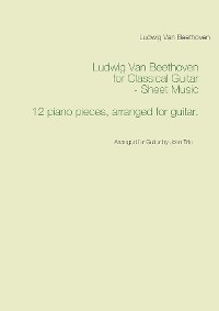 Cover Ludwig Van Beethoven for Classical Guitar - Sheet Music