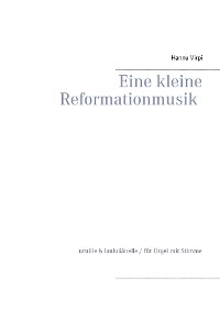 Cover Eine kleine Reformationmusik