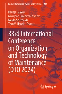 Cover 33rd International Conference on Organization and Technology of Maintenance (OTO 2024)