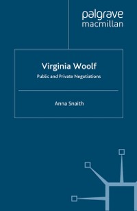 Cover Virginia Woolf: Public and Private Negotiations