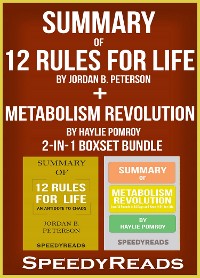 Cover Summary of 12 Rules for Life: An Antidote to Chaos by Jordan B. Peterson + Summary of  Metabolism Revolution by Haylie Pomroy 2-in-1 Boxset Bundle