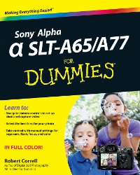 Cover Sony Alpha SLT-A65 / A77 For Dummies