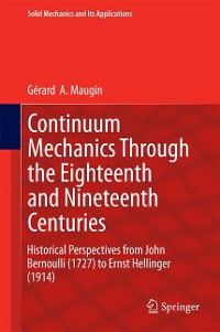 Cover Continuum Mechanics Through the Eighteenth and Nineteenth Centuries
