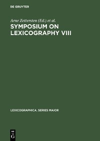 Cover Symposium on Lexicography VIII