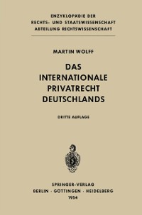 Cover Das Internationale Privatrecht Deutschlands