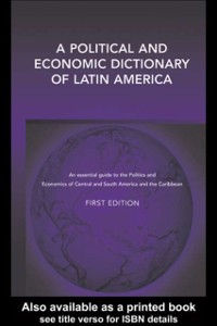 Cover Political and Economic Dictionary of Latin America