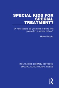 Cover Special Kids for Special Treatment?