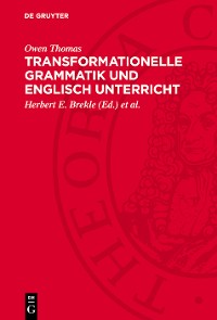 Cover Transformationelle Grammatik und Englisch Unterricht