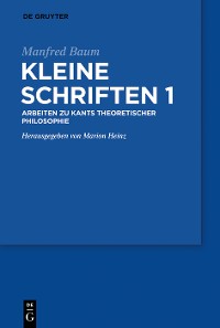 Cover Manfred Baum: Kleine Schriften. Band 1