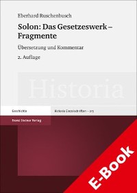 Cover Solon: Das Gesetzeswerk – Fragmente