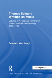 Cover Thomas Salmon: Writings on Music