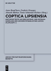 Cover Coptica Lipsiensia