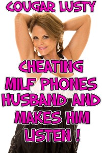 Cover Cheating Milf Phones Husband And Makes Him Listen