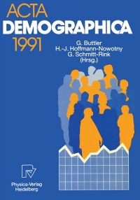 Cover Acta Demographica 1991