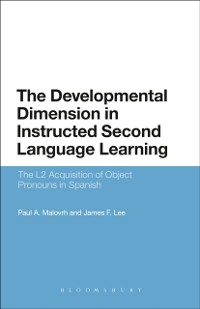 Cover Developmental Dimension in Instructed Second Language Learning