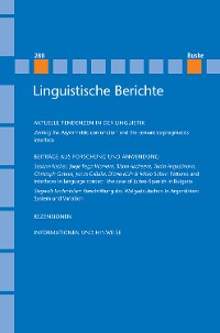 Cover Linguistische Berichte Heft 280