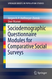 Cover Sociodemographic Questionnaire Modules for Comparative Social Surveys