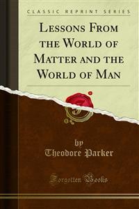 Cover Lessons From the World of Matter and the World of Man