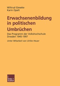 Cover Erwachsenenbildung in politischen Umbrüchen