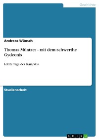 Cover Thomas Müntzer - mit dem schwerthe Gydeonis