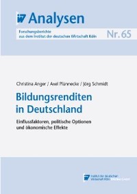 Cover Bildungsrenditen in Deutschland