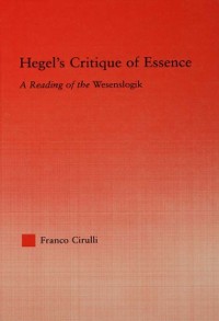 Cover Hegel's Critique of Essence