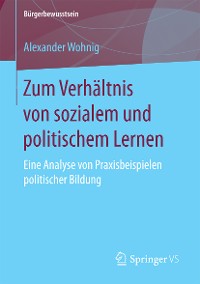 Cover Zum Verhältnis von sozialem und politischem Lernen