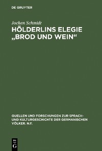 Cover Hölderlins Elegie "Brod und Wein"