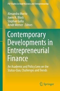 Cover Contemporary Developments in Entrepreneurial Finance