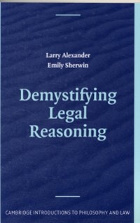 Cover Demystifying Legal Reasoning