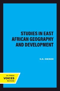Cover Studies in East African Geography and Development