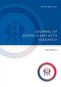 Cover Journal of Gospels and Acts Research