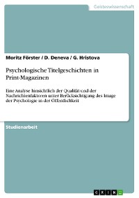 Cover Psychologische Titelgeschichten in Print-Magazinen