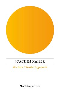 Cover Kleines Theatertagebuch