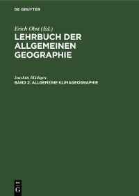 Cover Allgemeine Klimageographie