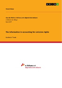 Cover The information in accounting for emission rights