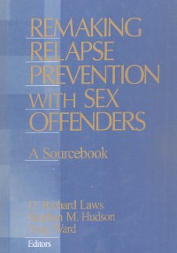 Cover Remaking Relapse Prevention with Sex Offenders