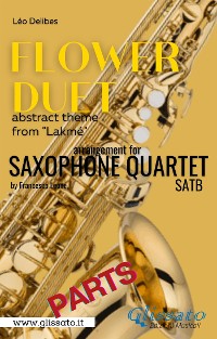 Cover "Flower Duet" abstract theme - Saxophone Quartet satb (parts)