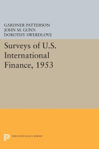 Cover Surveys of U.S. International Finance, 1953